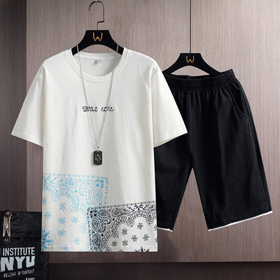 Conjunto Deportivo para Hombre - Camiseta y Shorts de Algodón para Verano - Image 3