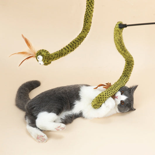Juguete Interactivo para Gatos - Varita con Cinta y Diseño Divertido - Image 5
