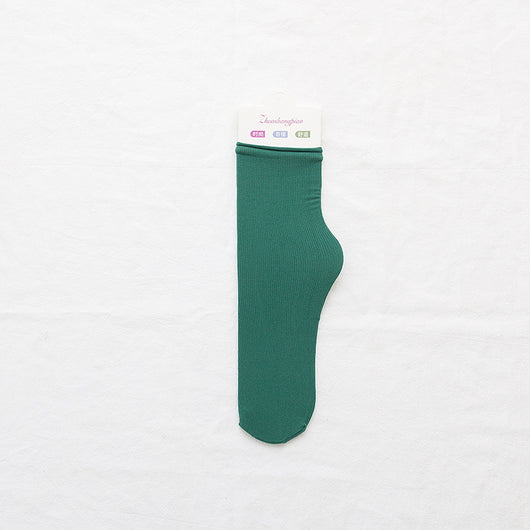 Calcetines de Terciopelo con Rayas Verticales y Puño Acanalado - Image 20