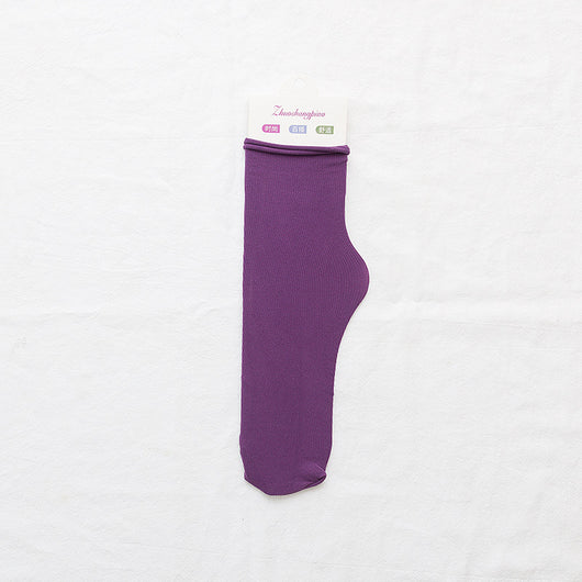 Calcetines de Terciopelo con Rayas Verticales y Puño Acanalado - Image 28