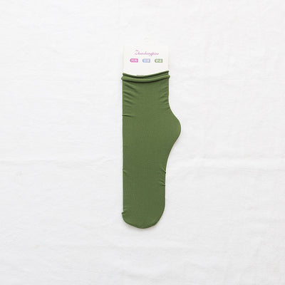 Calcetines de Terciopelo con Rayas Verticales y Puño Acanalado - Image 7