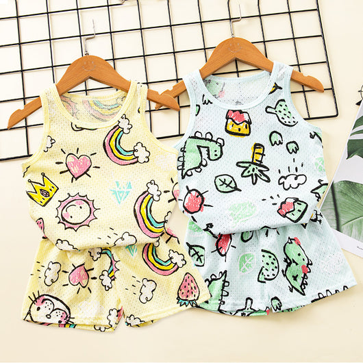Conjunto Infantil de Algodón con Diseño de Malla - Estilo Coreano - Image 16