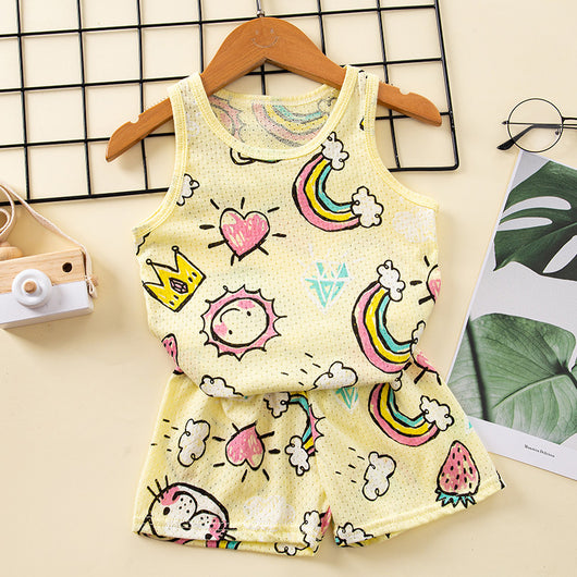 Conjunto Infantil de Algodón con Diseño de Malla - Estilo Coreano - Image 19