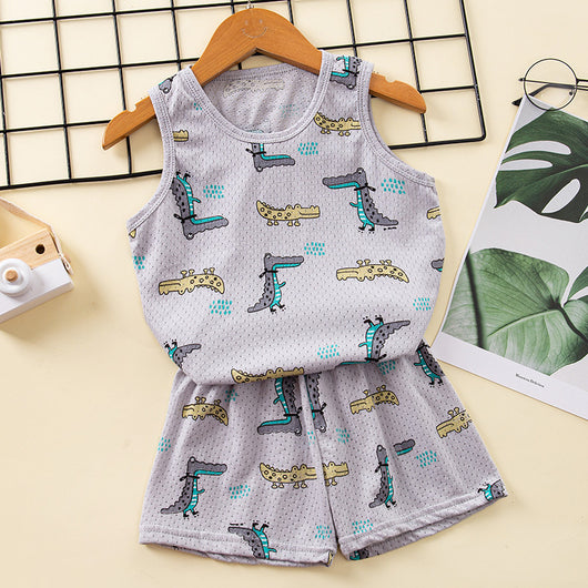 Conjunto Infantil de Algodón con Diseño de Malla - Estilo Coreano - Image 17