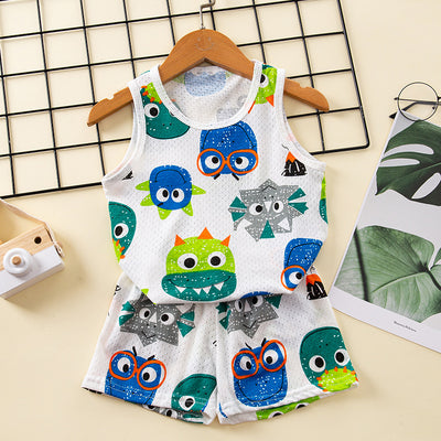 Conjunto Infantil de Algodón con Diseño de Malla - Estilo Coreano - Image 18