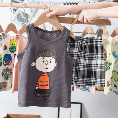 Conjunto Infantil de Algodón con Diseño de Malla - Estilo Coreano - Image 12