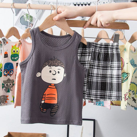 Conjunto Infantil de Algodón con Diseño de Malla - Estilo Coreano - Image 12