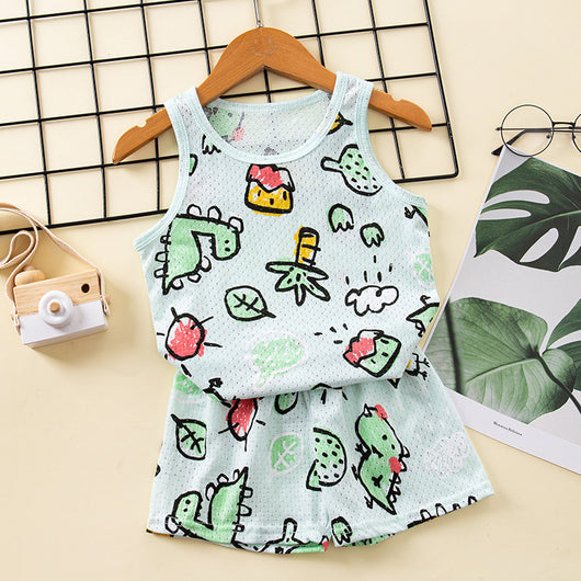 Conjunto Infantil de Algodón con Diseño de Malla - Estilo Coreano - Image 11