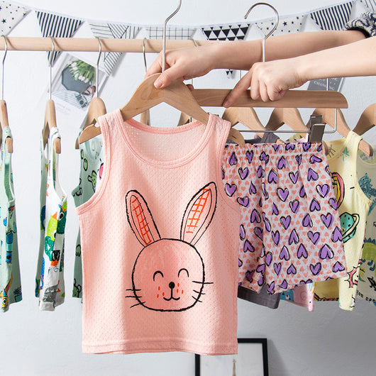 Conjunto Infantil de Algodón con Diseño de Malla - Estilo Coreano - Image 13