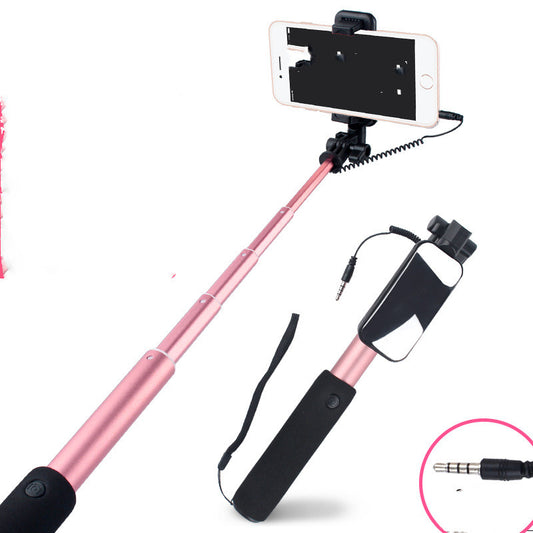 Palo Selfie Extensible de Aluminio Compatible con iPhone y Android