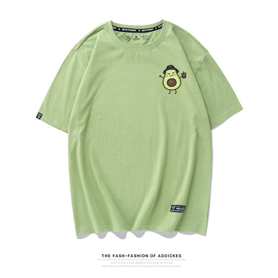 Camiseta Harajuku Verde Aguacate - Estilo Urbano Fresco para Estudiantes - Image 33