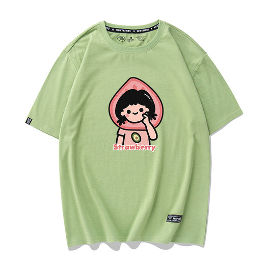 Camiseta Harajuku Verde Aguacate - Estilo Urbano Fresco para Estudiantes - Image 36