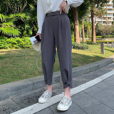Pantalones Cropped Talle Alto Holgados y Casuales - Image 9