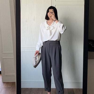 Pantalones Cropped Talle Alto Holgados y Casuales - Image 12