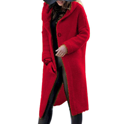 Cardigan Holgado Tejido Grueso para Mujer con Capucha - Suéter Jumper Acogedor - Image 7