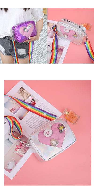 Bolsa Láser Cuadrada para Estudiantes - Bandolera Compacta de Moda - Image 10