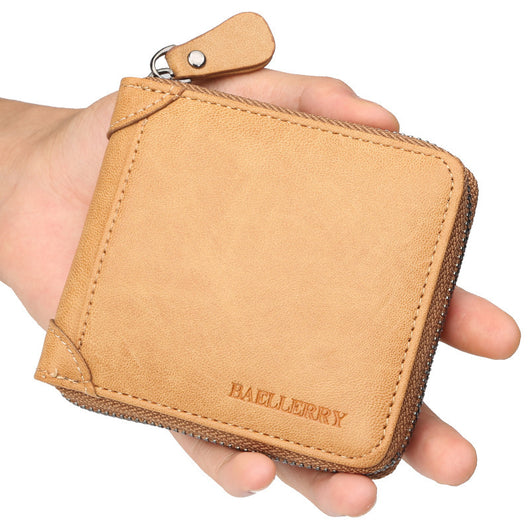 Billetera de Cuero para Hombre con Cierre de Cremallera - Cartera Organizadora Multi Bolsillos - Image 2