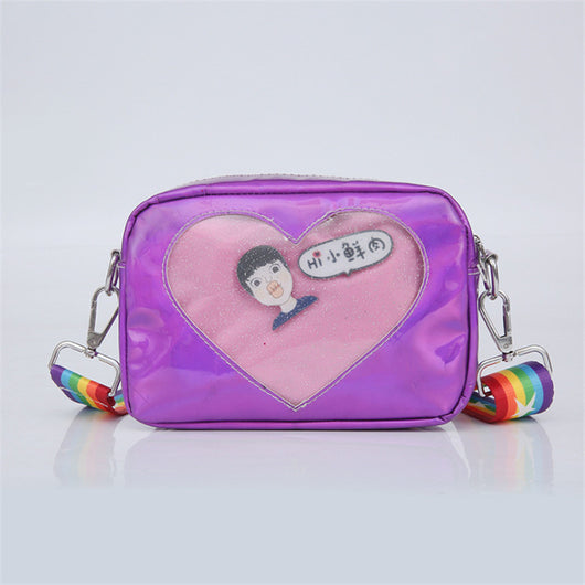 Bolsa Láser Cuadrada para Estudiantes - Bandolera Compacta de Moda - Image 3