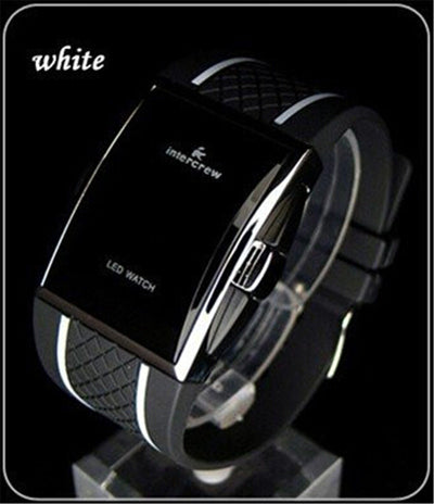 Reloj Deportivo Digital LED Pantalla Cuadrada Correa Silicona - Image 9