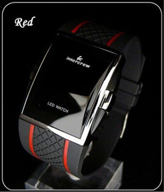 Reloj Deportivo Digital LED Pantalla Cuadrada Correa Silicona - Image 5