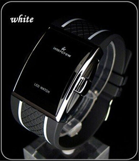 Reloj Deportivo Digital LED Pantalla Cuadrada Correa Silicona - Image 2