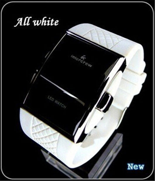 Reloj Deportivo Digital LED Pantalla Cuadrada Correa Silicona - Image 3
