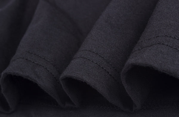 Camiseta Negra Estampado XO para Mujer - Cuello Redondo