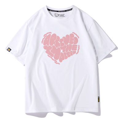 Playera de Algodón Puro Estampado Amor de Verano Manga Corta