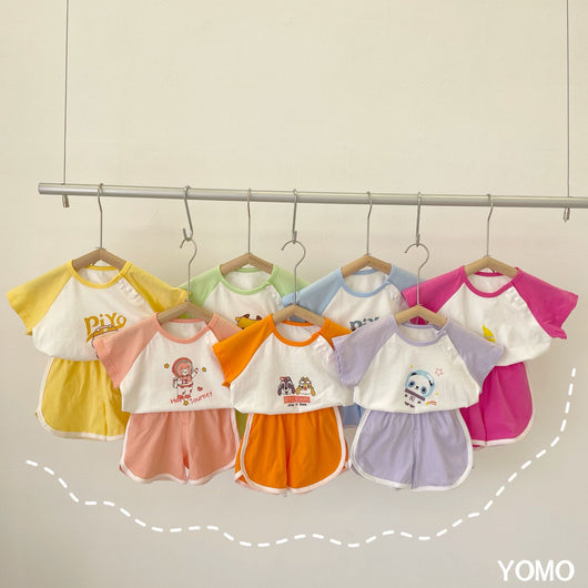 Conjunto de Dos Piezas para Bebé en Algodón 100% - Ropa de Verano de Manga Corta - Image 9