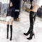 Botas Over the Knee de Cuero Charol con Tacón Alto para Mujer
