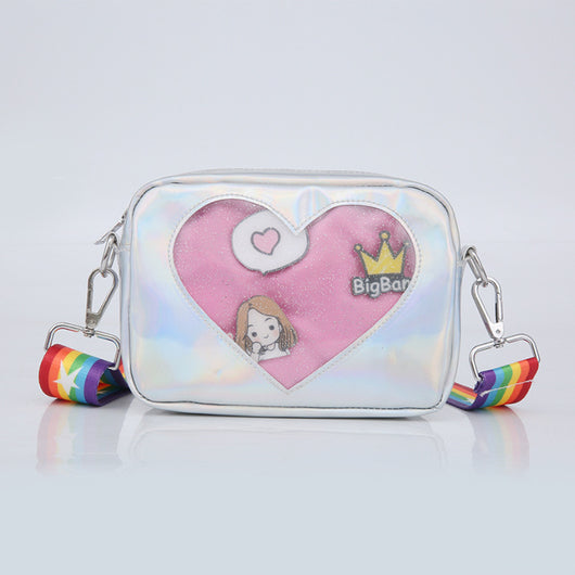 Bolsa Láser Cuadrada para Estudiantes - Bandolera Compacta de Moda - Image 6