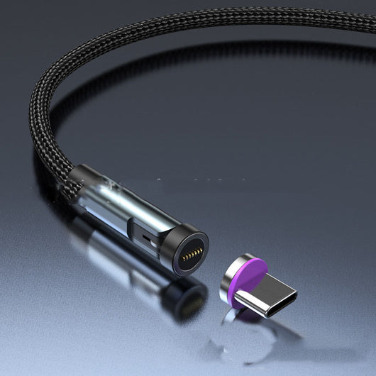 Cable Magnético de Carga Rápida 3A Giratorio Compatible con Apple
