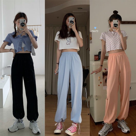 Pantalones Deportivos Rectos Sueltos - Comodidad Casual para Verano