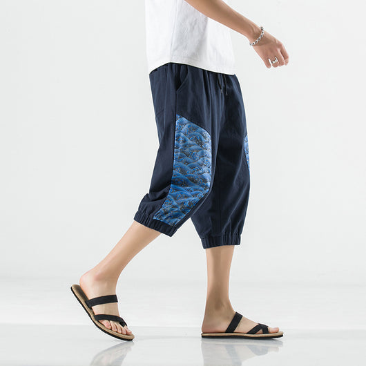 Pantalones Capri de Algodón y Lino Talla Grande - Image 4