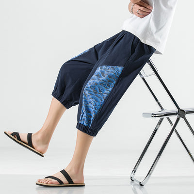 Pantalones Capri de Algodón y Lino Talla Grande - Image 3