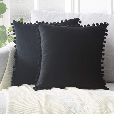 Funda de Almohada Terciopelo con Encaje Bola - Image 3