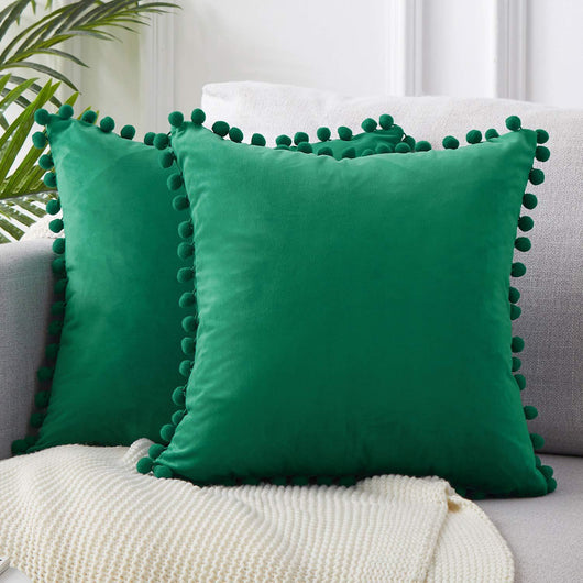 Funda de Almohada Terciopelo con Encaje Bola - Image 13