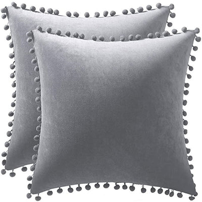 Funda de Almohada Terciopelo con Encaje Bola - Image 20