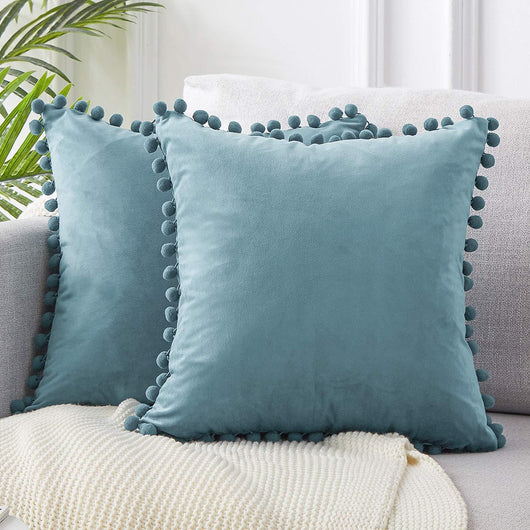 Funda de Almohada Terciopelo con Encaje Bola - Image 14