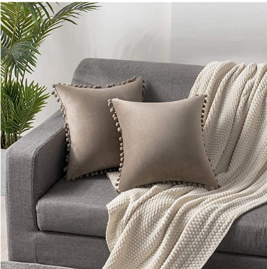 Funda de Almohada Terciopelo con Encaje Bola - Image 17