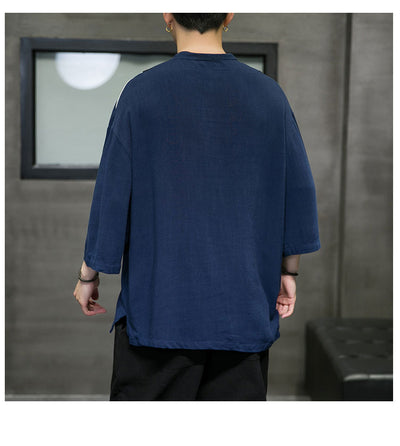 Camiseta Colorblock de Algodón y Lino - Image 14