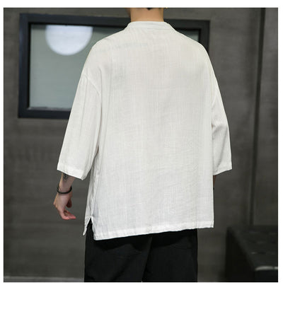 Camiseta Colorblock de Algodón y Lino - Image 16