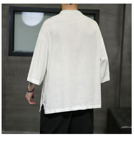 Camiseta Colorblock de Algodón y Lino - Image 16