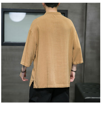 Camiseta Colorblock de Algodón y Lino - Image 18