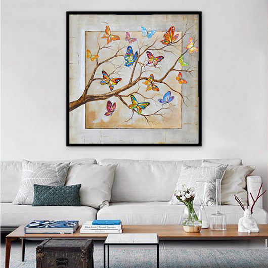 Kit de Pintura de Diamantes 3D - Mosaico Árbol Mariposa para Decoración del Hogar - Image 10