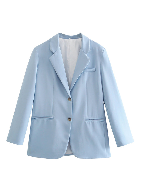 Blazer Recto Casual de Verano para Mujer - Comodidad y Estilo