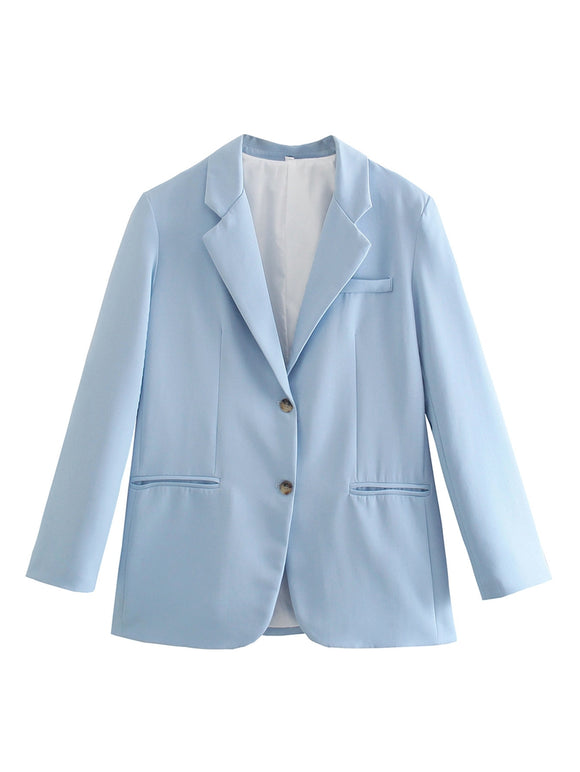 Blazer Recto Casual de Verano para Mujer - Comodidad y Estilo