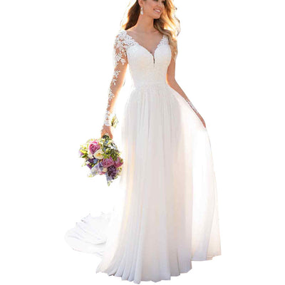 Vestido de Novia Blanco Escotado sin Espalda - Elegancia Sofisticada para tu Gran Día - Image 5