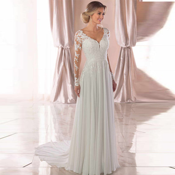 Vestido de Novia Blanco Escotado sin Espalda - Elegancia Sofisticada para tu Gran Día
