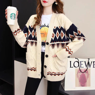 Cardigan Tejido Suelto para Mujer - Primavera Otoño Estilo Occidental - Image 4